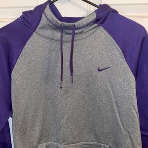 Medium purple and grey Nike hoodie